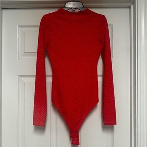 Fendi X Skims Red/Orange Bodysuit